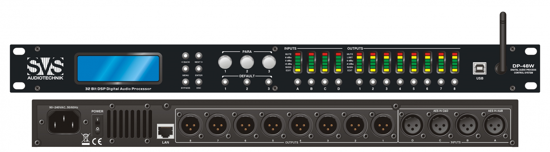 SVS Audiotechnik DP-48W Цифровой процессор: 4 входа 8 выходов в Аксае