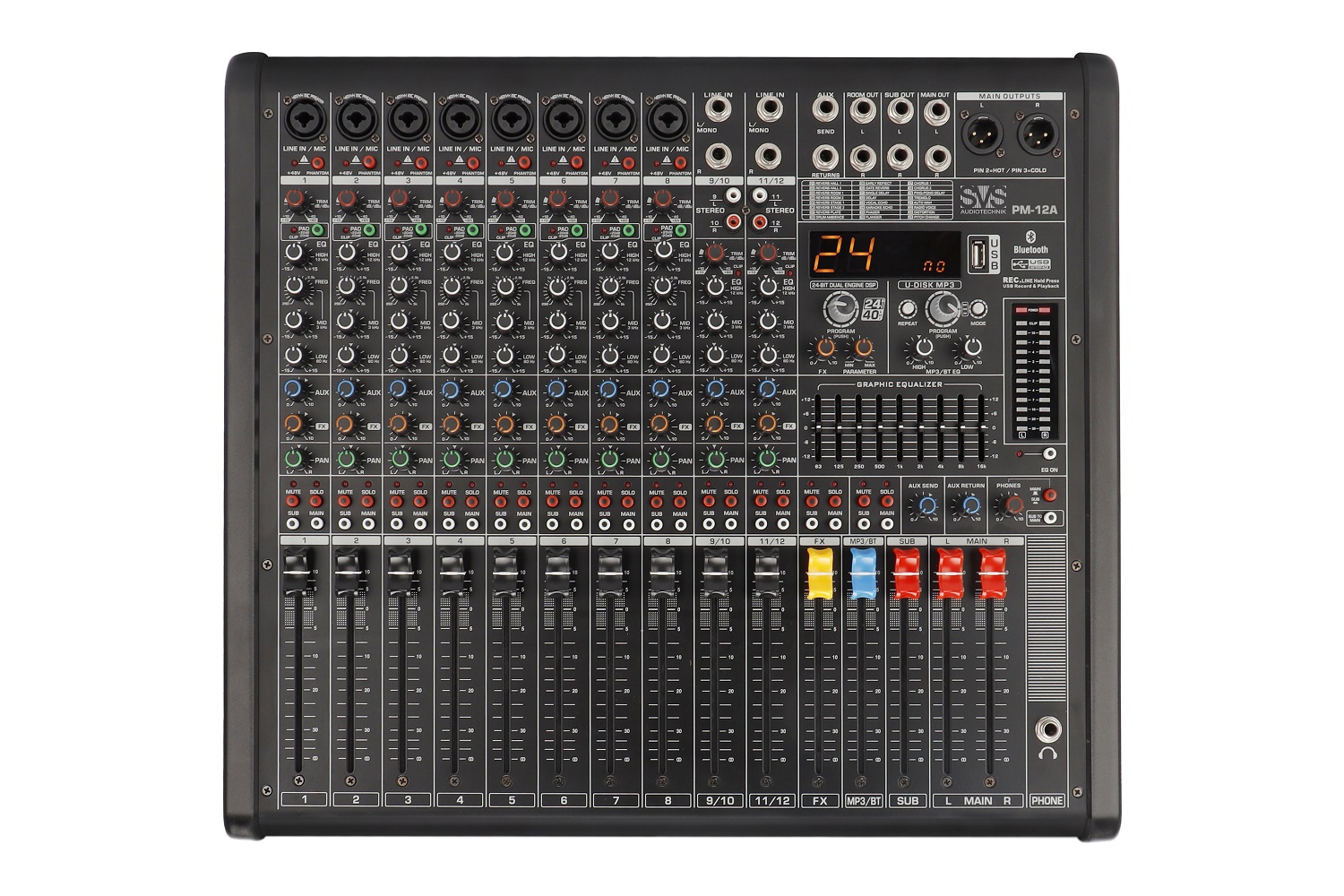 SVS Audiotechnik mixers PM-12A Активный аналоговый микшерный пульт, 12-канальный в Аксае